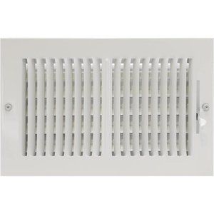 10 x 6 Inch (Duct Opening) White Air Vent Cover for Wall or Ceiling
